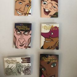 Disney Vintage The Hunchback of Notre Dame Set Of 6 Movie Promotional Buttons