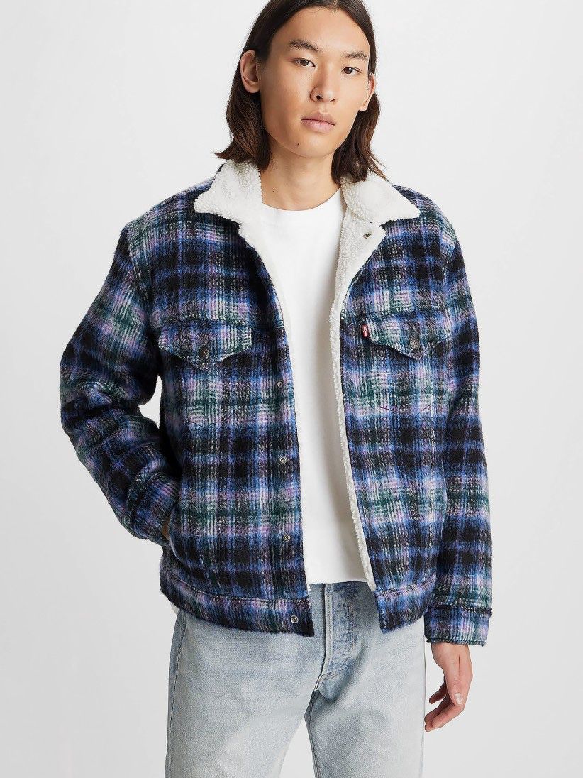 Vintage levis trucker Sherpa jacket coat winter parka 