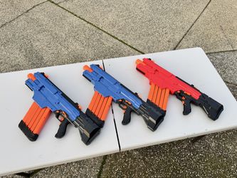 3 NERF Blasters Rival Khaos MXVI-4000 Automatic - All work, selling together