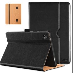 DTTO For Samsung Galaxy Tab A9 Plus 11 Inch Case 2023, Premium Leather Business Folio Stand Cover With Hand Strap For Galaxy Tab A9+ 11’’ 2023 Model (