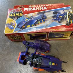 VINTAGE 80s 1985 KENNER MASK M.A.S.K COMPLETE PIRANHA W/ BOX 