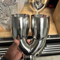 Dual Exhaust Tips Pair