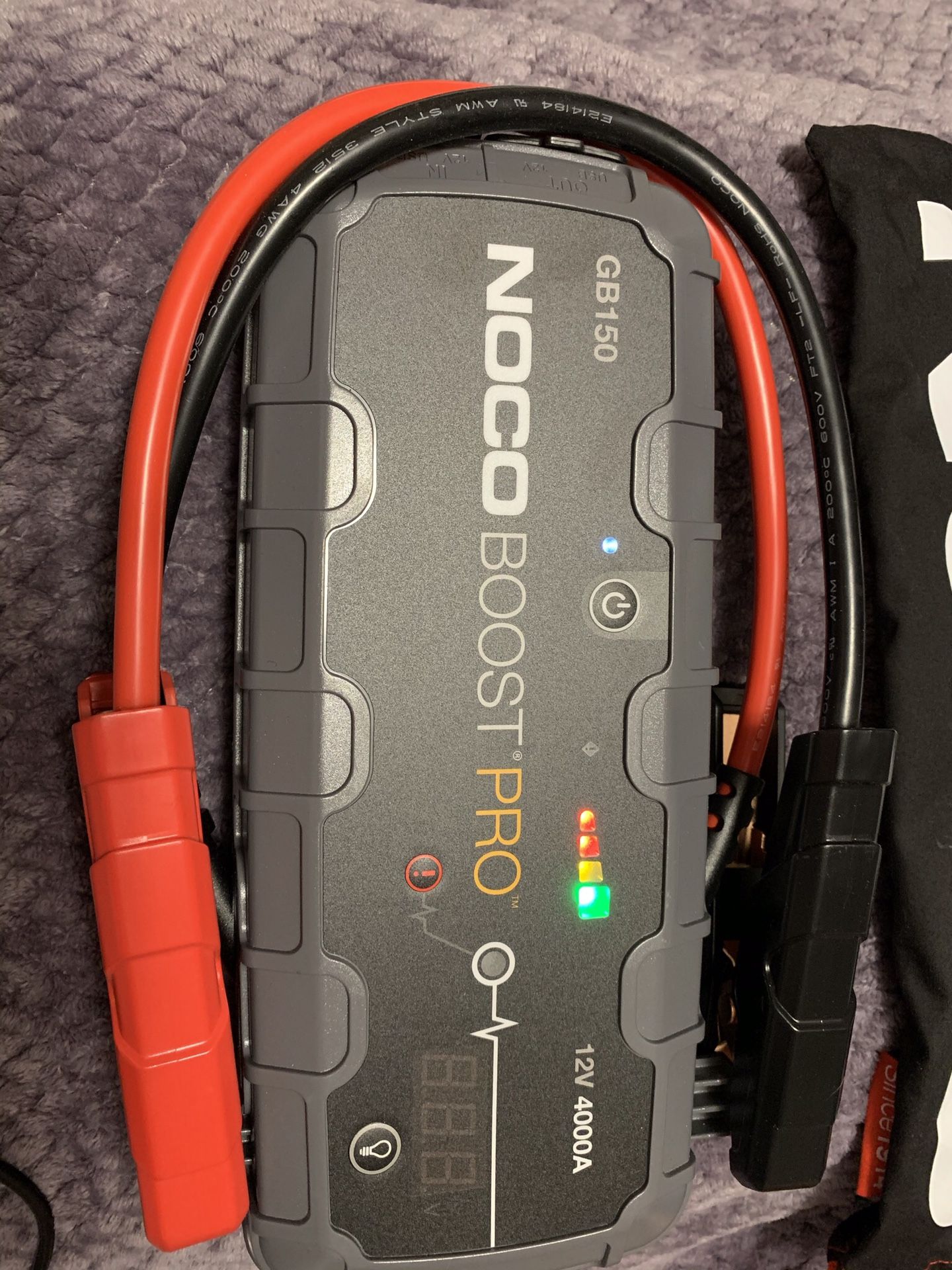 NOCO Boost Pro GB150 4000 Amp 12-Volt UltraSafe Lithium Jump Starter For Up To 10-Liter Gasoline And Diesel Engines