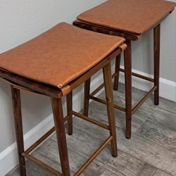27” Barstool Set of 2 Dining Bar Stools 