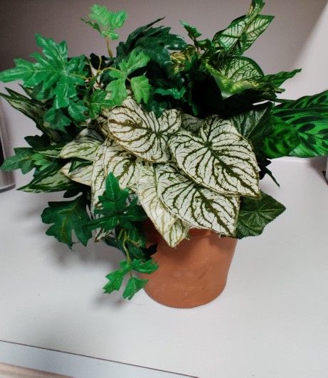 Artifical Plant In Terracotta Pot