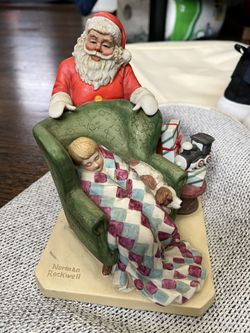 Norman Rockwell 1982 Waiting For Santa