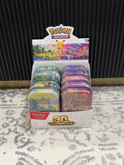 Pokemon TCG: 30th Anniversary Celebration Mini Tins Complete set of 10