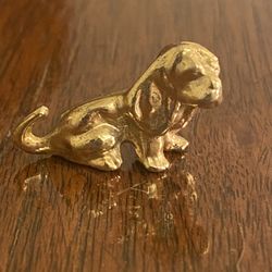 Dog Sculpture Statue - Basset Hound || Vintage solid brass dog figurine