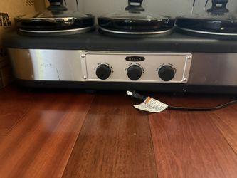 Bella 3 x 1.5-Quart Triple Slow Cooker Server