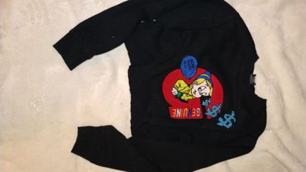 Black Graphic Long Sleeve Shirt