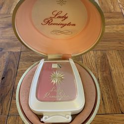 Vintage 1960's Lady Remington Electric Shaver Model Pink Complete Working