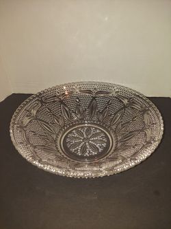 Vintage clear glass bowl, Heritage.