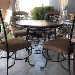 Real Wood Table. And 4 Chairs