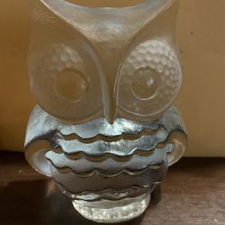 Glass Owl Bookend