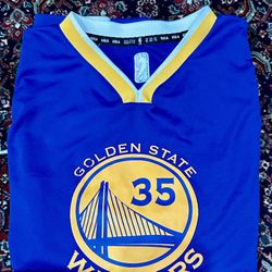NBA GOLDEN STATE WARRIORS YOUTH  JERSEY DURANT SIZE XL. (18-20) 