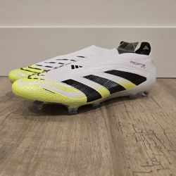ADIDAS PREDATOR ELITE FG LACELESS SOCCER CLEATS MENS...SZ 8...13...BRAND NEW