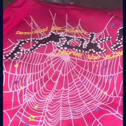 Pink Spider Hoodie 