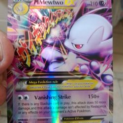 Chinese Pokemon Trading Card M Mewtwo Ex Mint Full Holo 