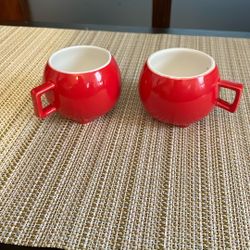  Two Small Vintage Little Coffee /tea Cups 