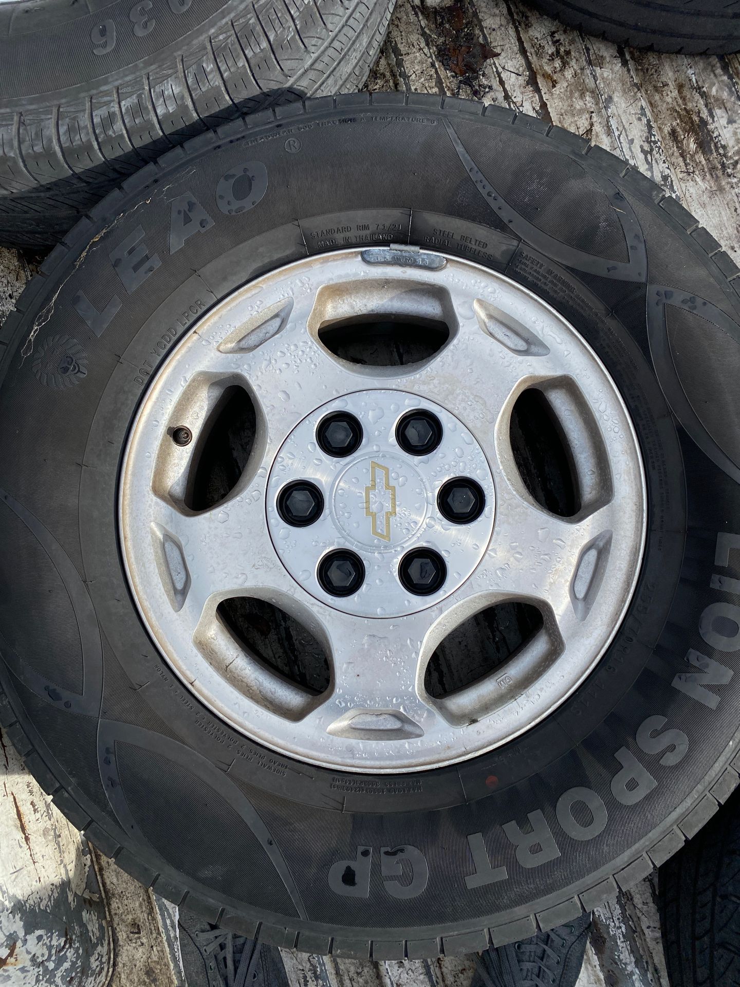 Chevrolet Truck 6 lug rims and tires Chevy pick up for Sale in Margate, FL OfferUp