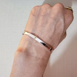 Mexico 925 Sterling Silver Screw Bracelet Cuff 7" inch