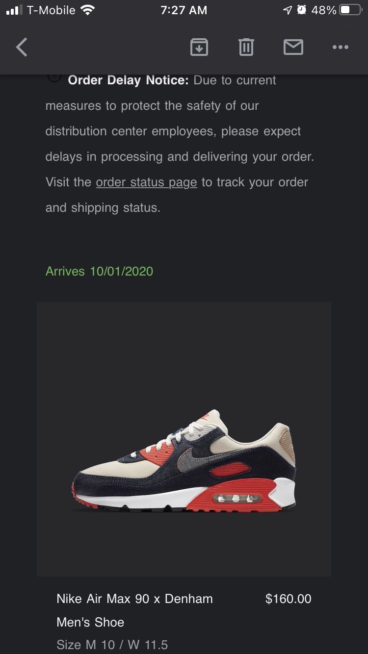 Nike Air Max 90 x Denham Infrared