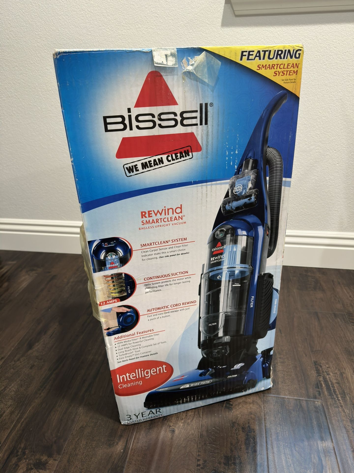 Bissell Rewind SmartClean Bagless Upright Vacuum Cleaner 58F83 for