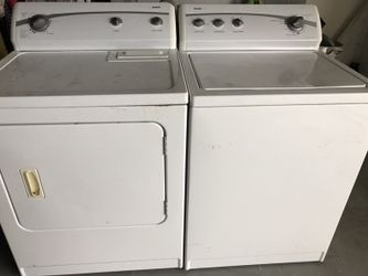 Kenmore set washer and dryer $250.00 large capacity
