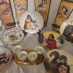 Wolf And Indian Art. Plates 