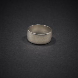 925 Sterling Silver Plain Band Ring Size 8