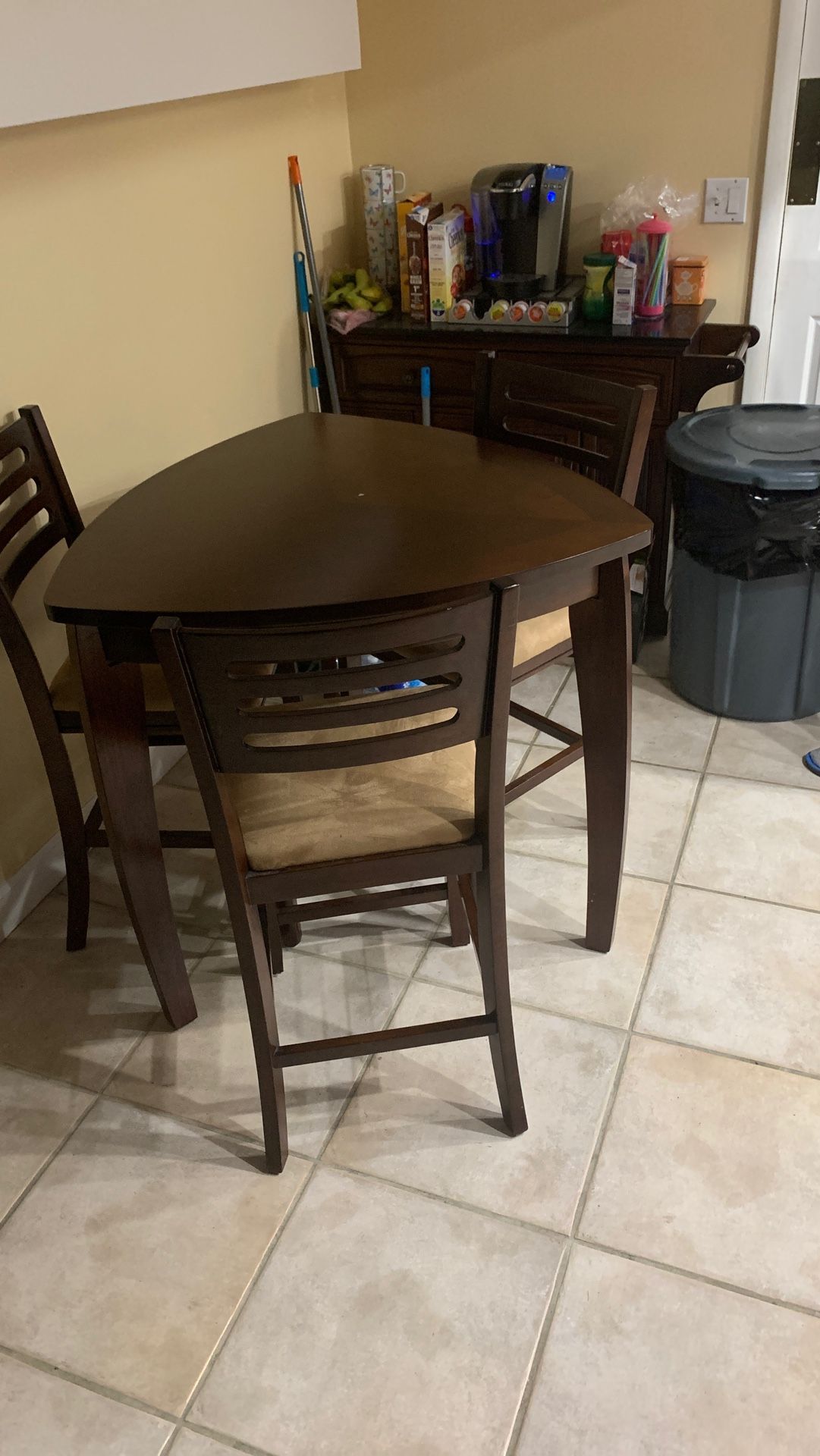 Fairly new wood kitchen table