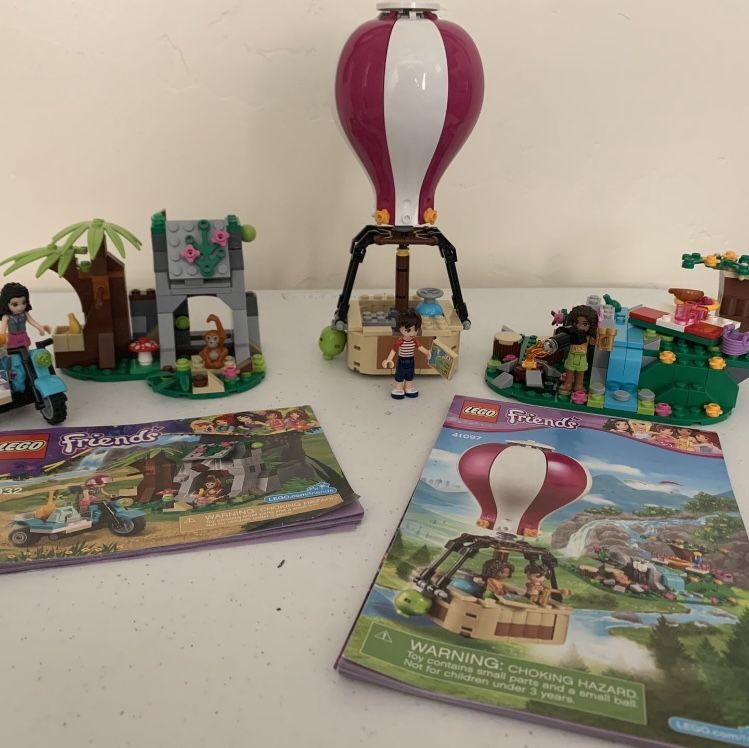 LEGO Friends Heartlake Hot Air Balloon First Aid Jungle Bike set 41097 41032 for Sale in Findlay OH OfferUp