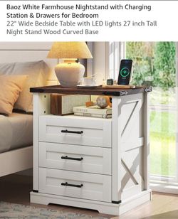 farmhouse nightstand