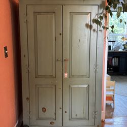Armoire/Hutch Beautiful Wooden Green Color