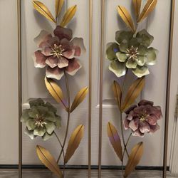 Beautiful  Metal Floral Wall Decor 