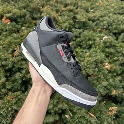 Nike Air Jordan 3 Retro Levi’s Black Denim Size 12 Men