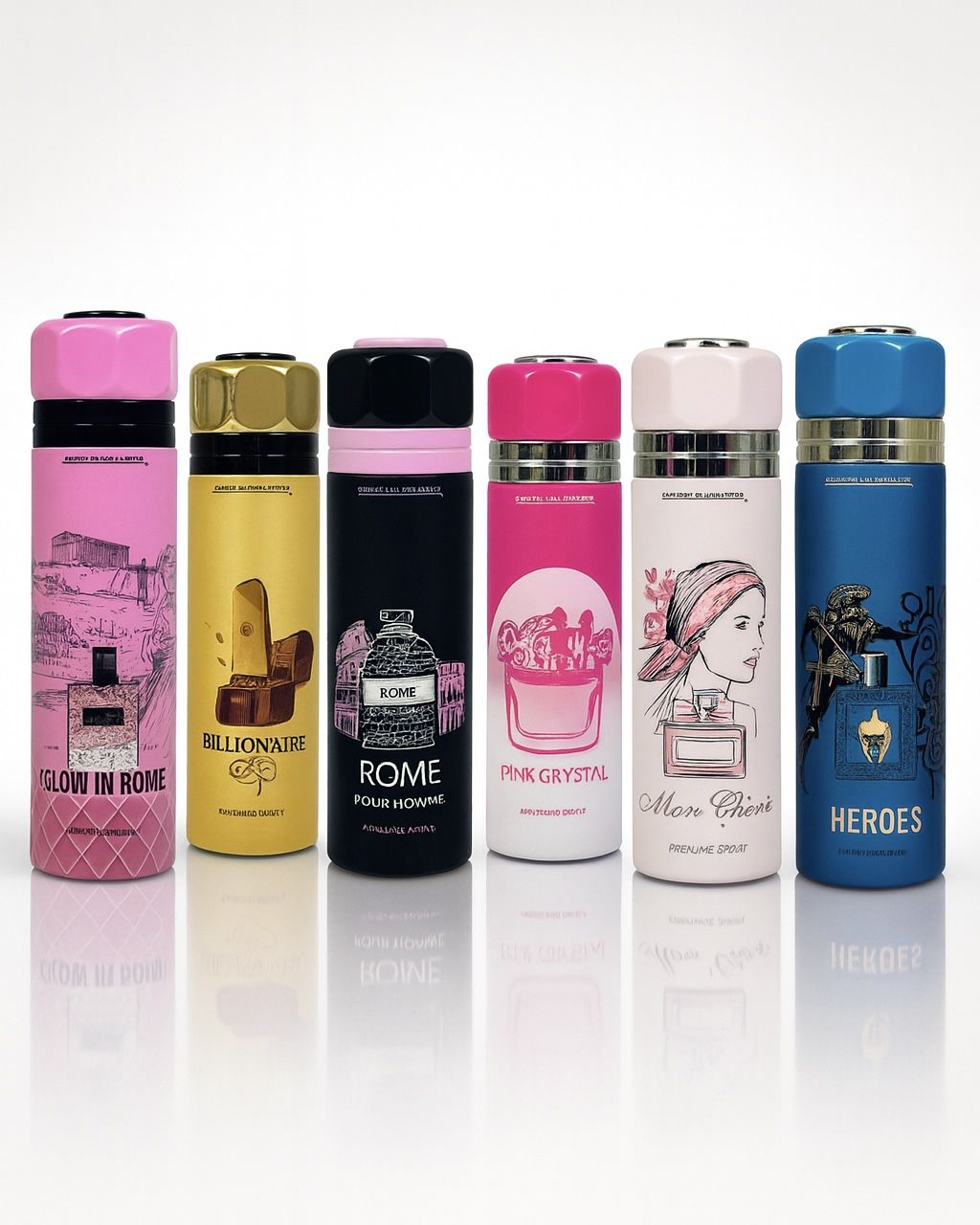 6(PACK) Body Spray Collection – Long Lasting Fragrance 