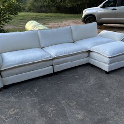 *FREE DELIVERY* Cream Colored Cloud Sofa 