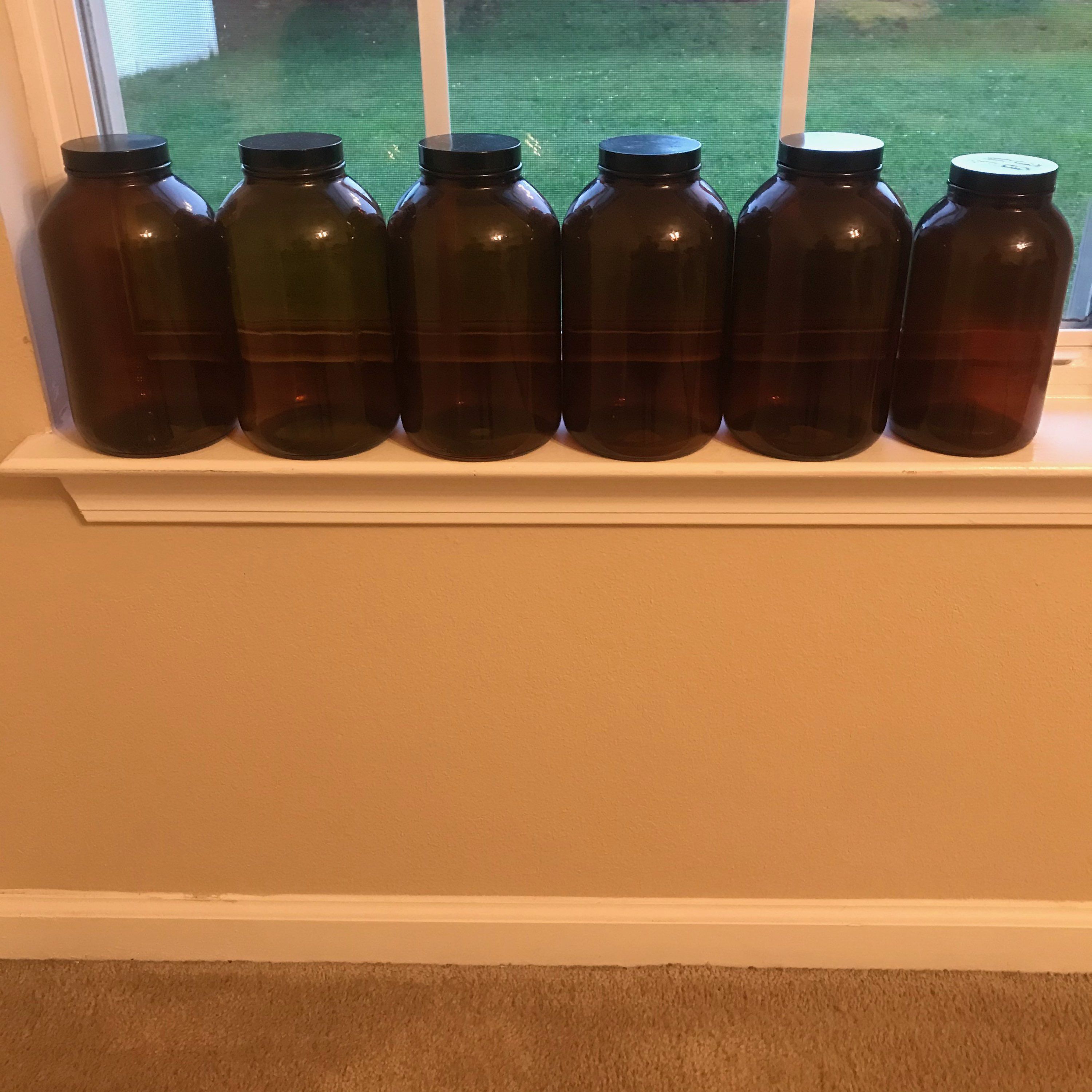 Vintage Brown Apothecary Bottles