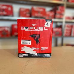 MILWAUKEE M12 FUEL 12V Lithium-Ion Brushless Cordless 1/2 in. Hammer Drill (Tool-Only) 3404-20