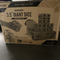 Giant Wooden Dice Game