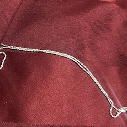 2mm 16 Inch Sterling Silver Rope Chain 