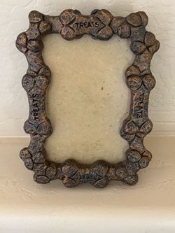 Cute dog bone and treat picture frame