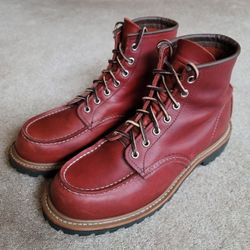 Red Wing Norway Moc Toe 8209 Boots, Size 9, Limited Edition