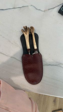 Vintage Argentine gaucho-style carving set