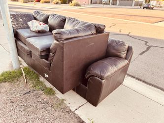 Free brown sectional couch
