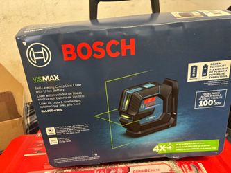 Bosch 100 ft. Green Self Leveling Line Laser Level with Li-Ion Battery, Adjustable L-Bracket Mount and Hard Carrying Case