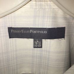 Plaid Perry Ellis dress shirt