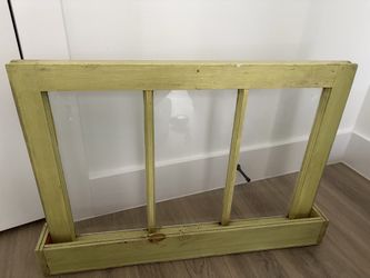 Antique glass window box