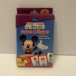  New Mickey Mouse  card game For Learning Shapes And Colors